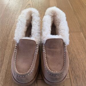 New UGG Ansley Parc Chestnut Suede Platfoem